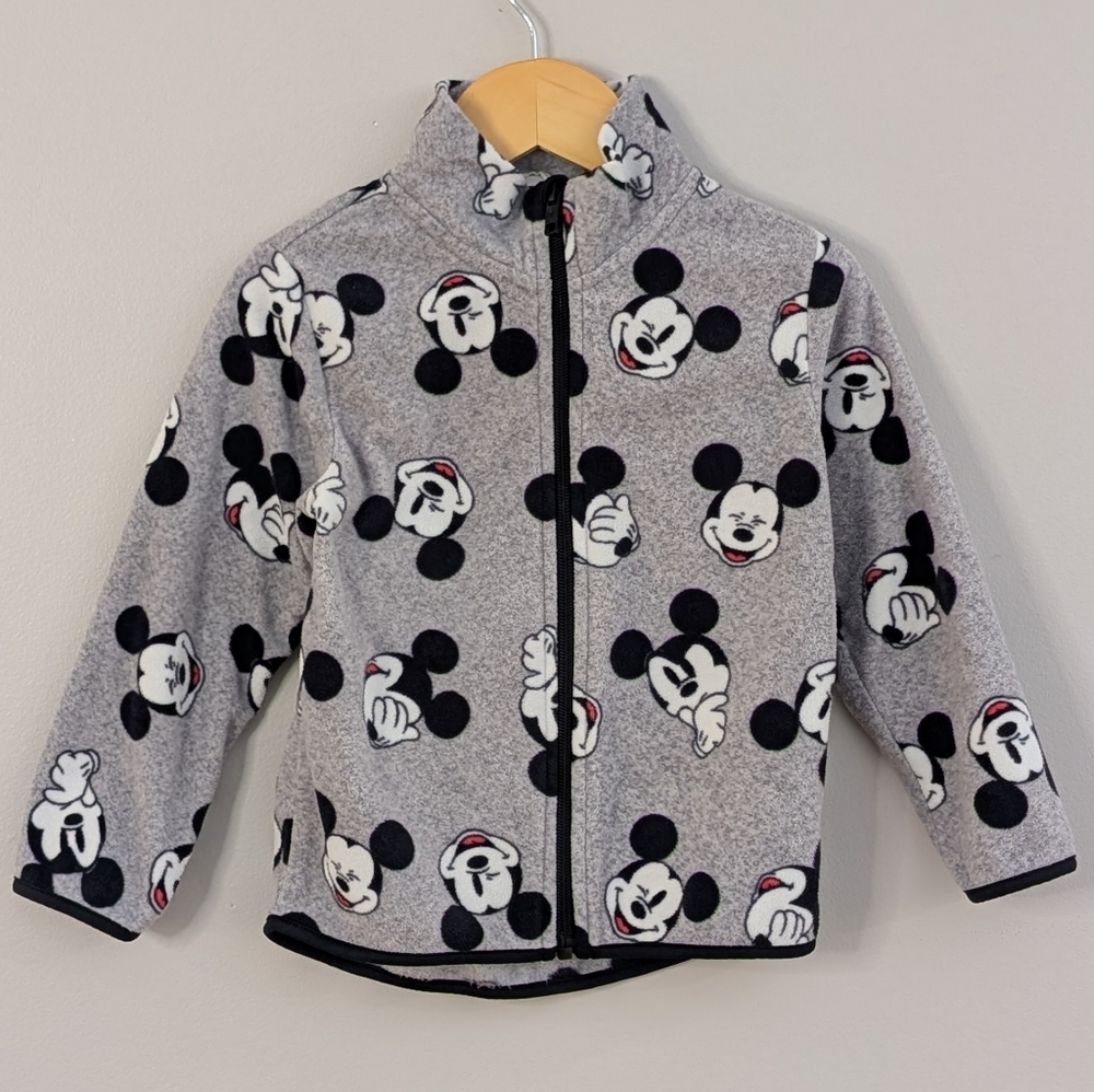 H&M Mickey Mouse Fleece Zip-Up Jacket (3–4Y)